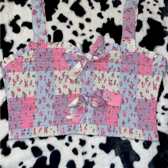 *SOLD OUT* Down Home Roots Patchwork Crop Top - Picture 4 of 9